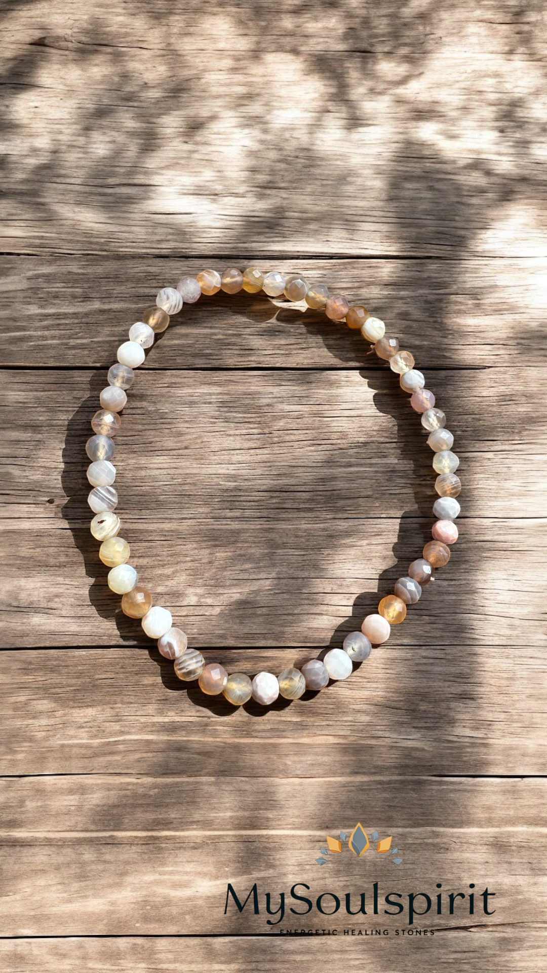 BOTSWANA AGATE bracelet 4 mm