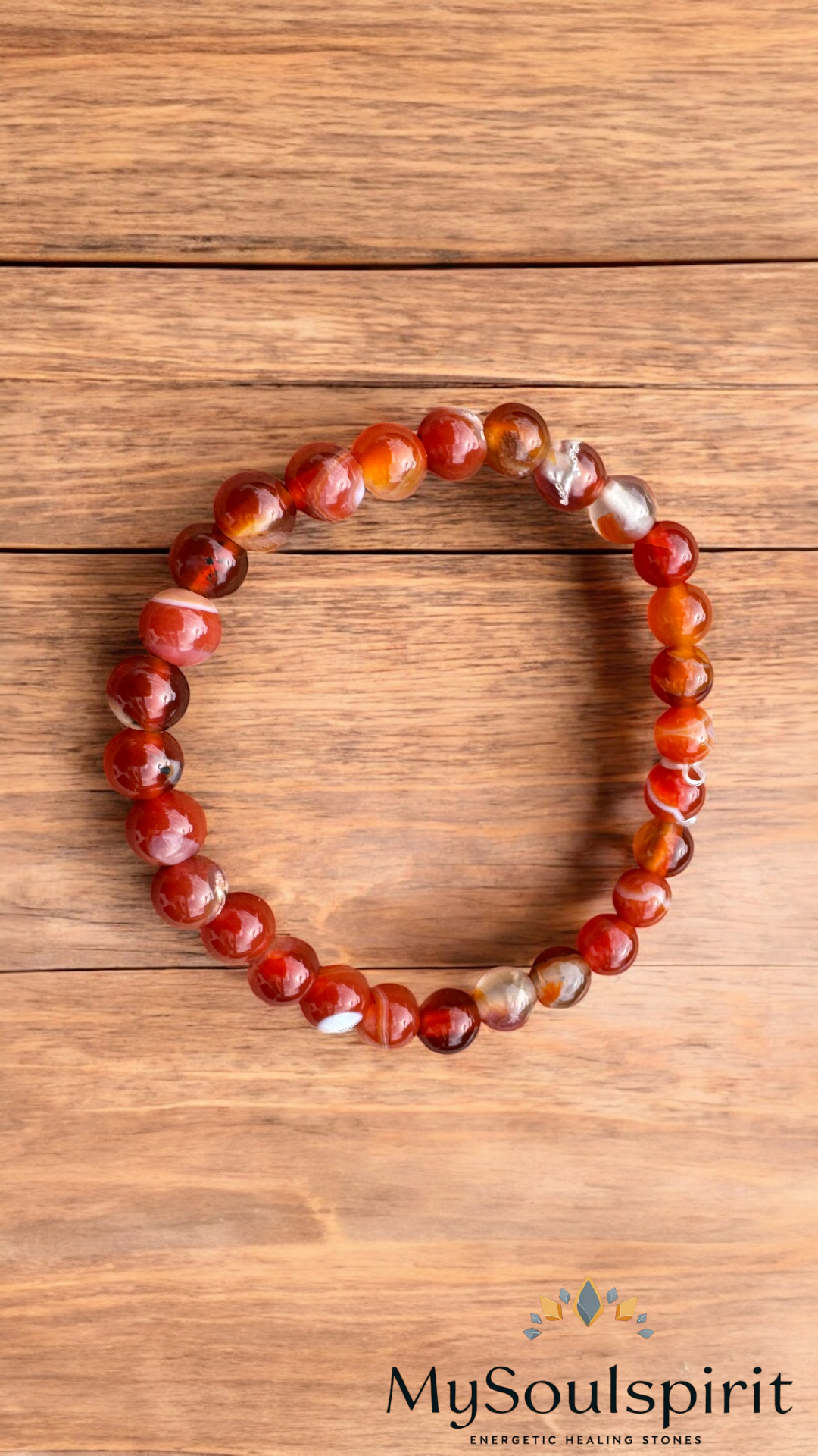 KARNEOL Armband mit 6 mm Perlen