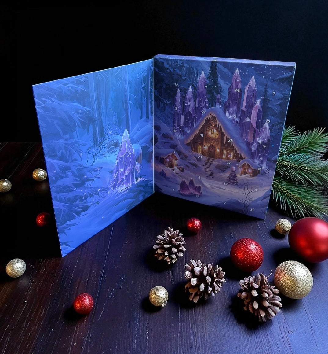 Edelstein-Adventskalender 2025 - 24 Türchen voller Magie!