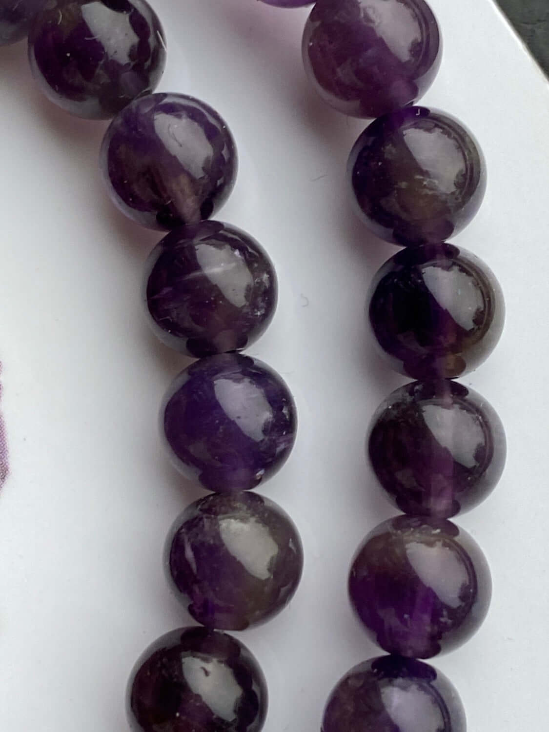 AMETHYST Heilstein - Armband 6 mm Perlen - Perlenarmband