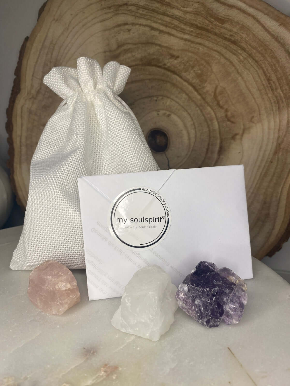 AMETHYST - ROSENQUARZ - BERGKRISTALL - Wasserstein - Mischung - Wassersteine