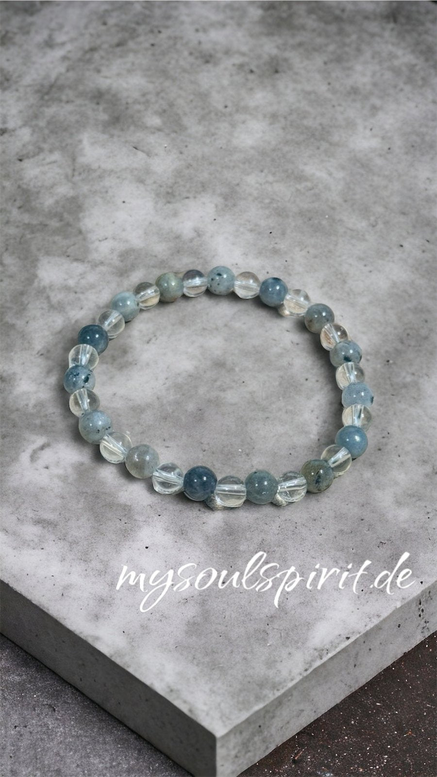 Armband "TEENAGER" Erwachsen werden - Bergkristall und Labradorit -