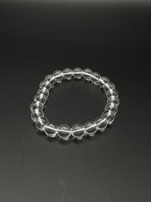 BERGKRISTALL Armband mit 6/8 m Perlen - Perlenarmband