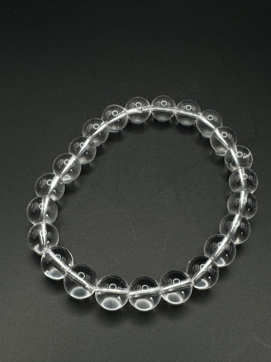 BERGKRISTALL Armband mit 6/8 m Perlen - Perlenarmband