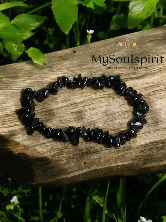 TURMALIN / SCHÖRL Splitter Armband - Armband