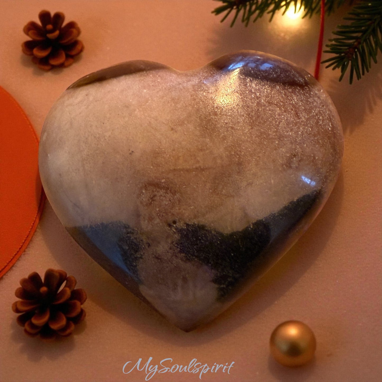 Polychrom JASPIS Herz 398 Gramm