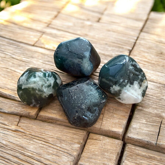 MOOSACHAT Trommelsteine 4 Stück