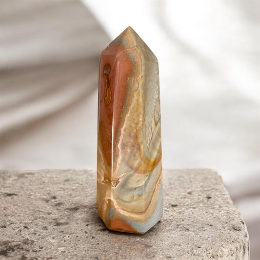 Polychrom JASPIS Turm 16 cm / Gewicht 713 Gramm