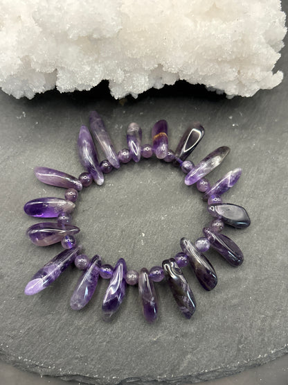 AMETHYST chip bracelet