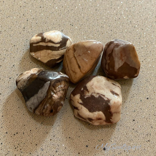 Cappuchino JASPIS Trommelsteine ca. 100 Gramm