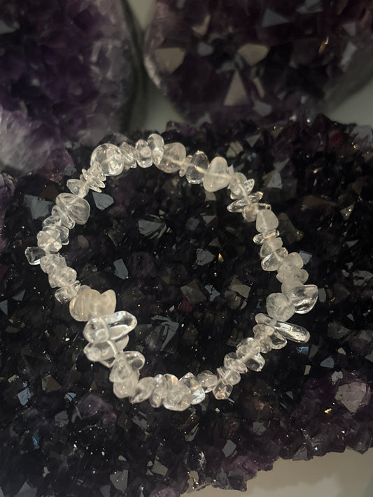 ROCK CRYSTAL bracelet splinters