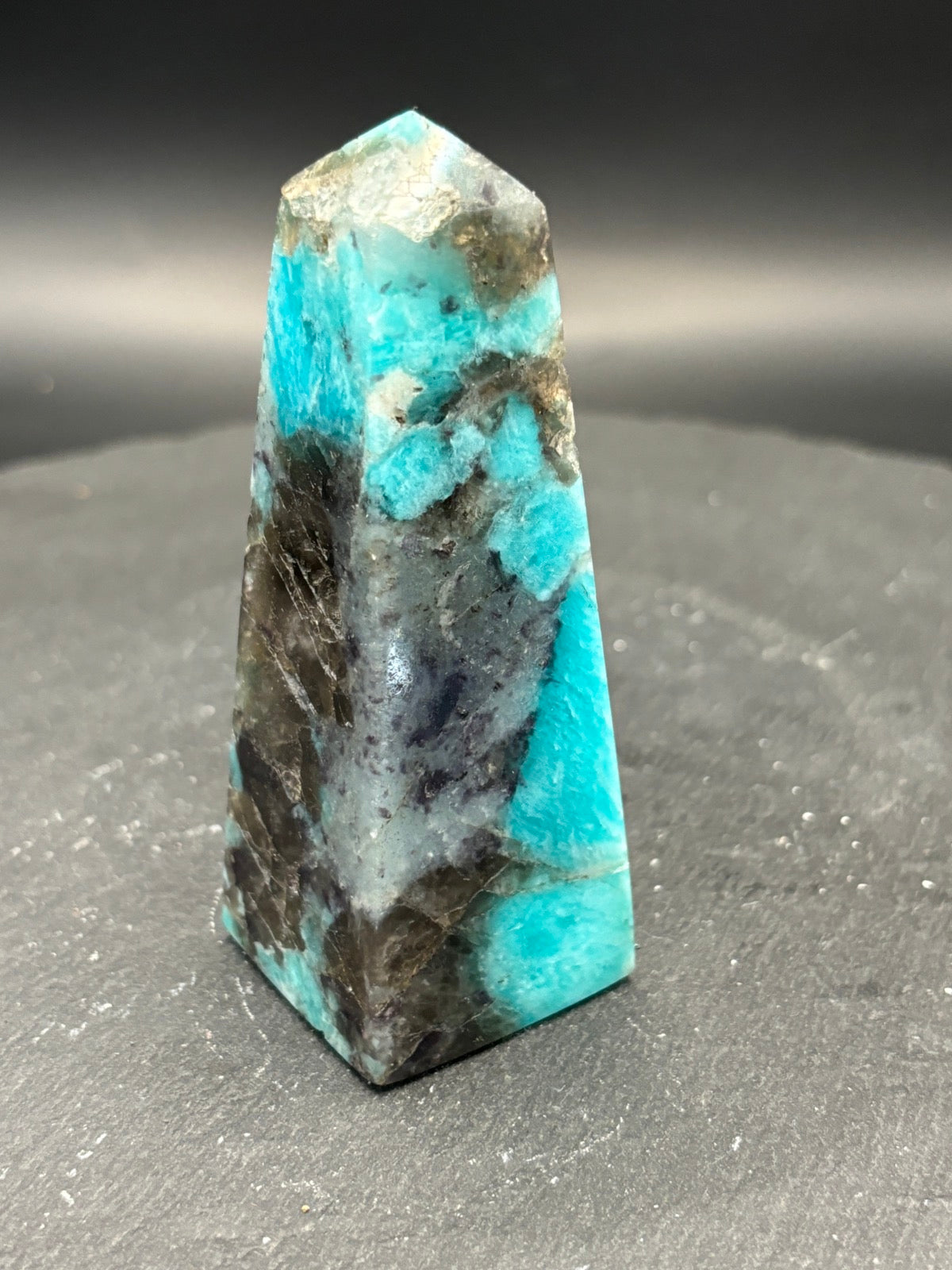 Amazonite obelisk 9.8 cm 196 grams