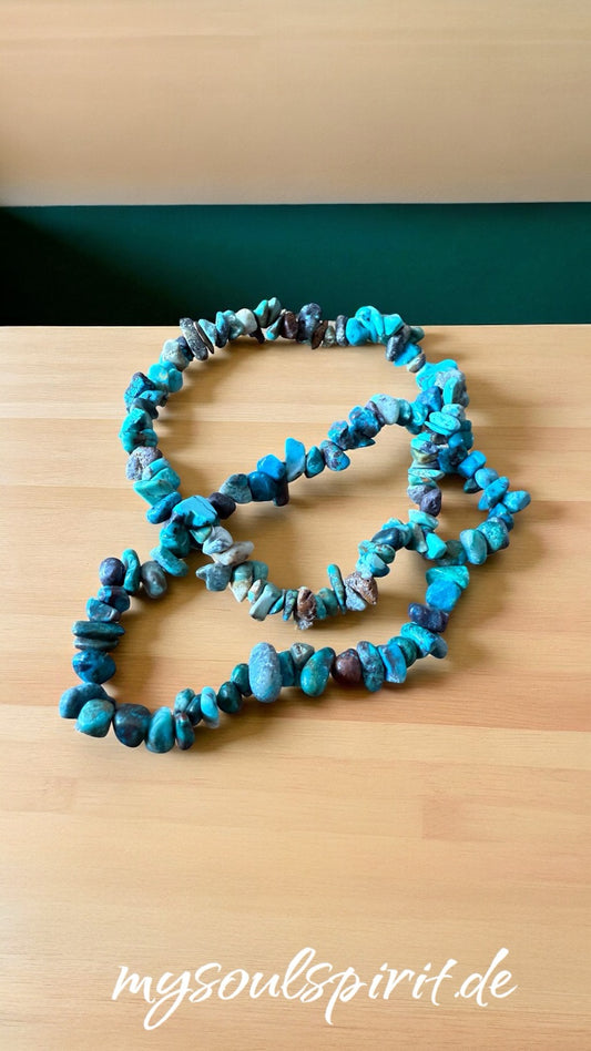 chrysocolla splinter bracelet