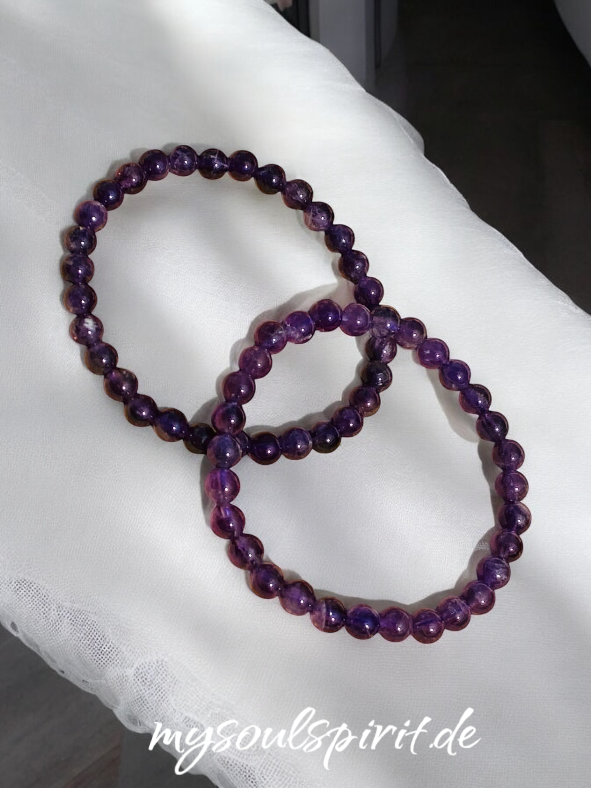 AMETHYST healing stone bracelet 6 mm beads