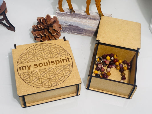 Aufbewahrungsbox von mysoulspirit für Heilsteine und Schmuck - Aufbewahrungsbox