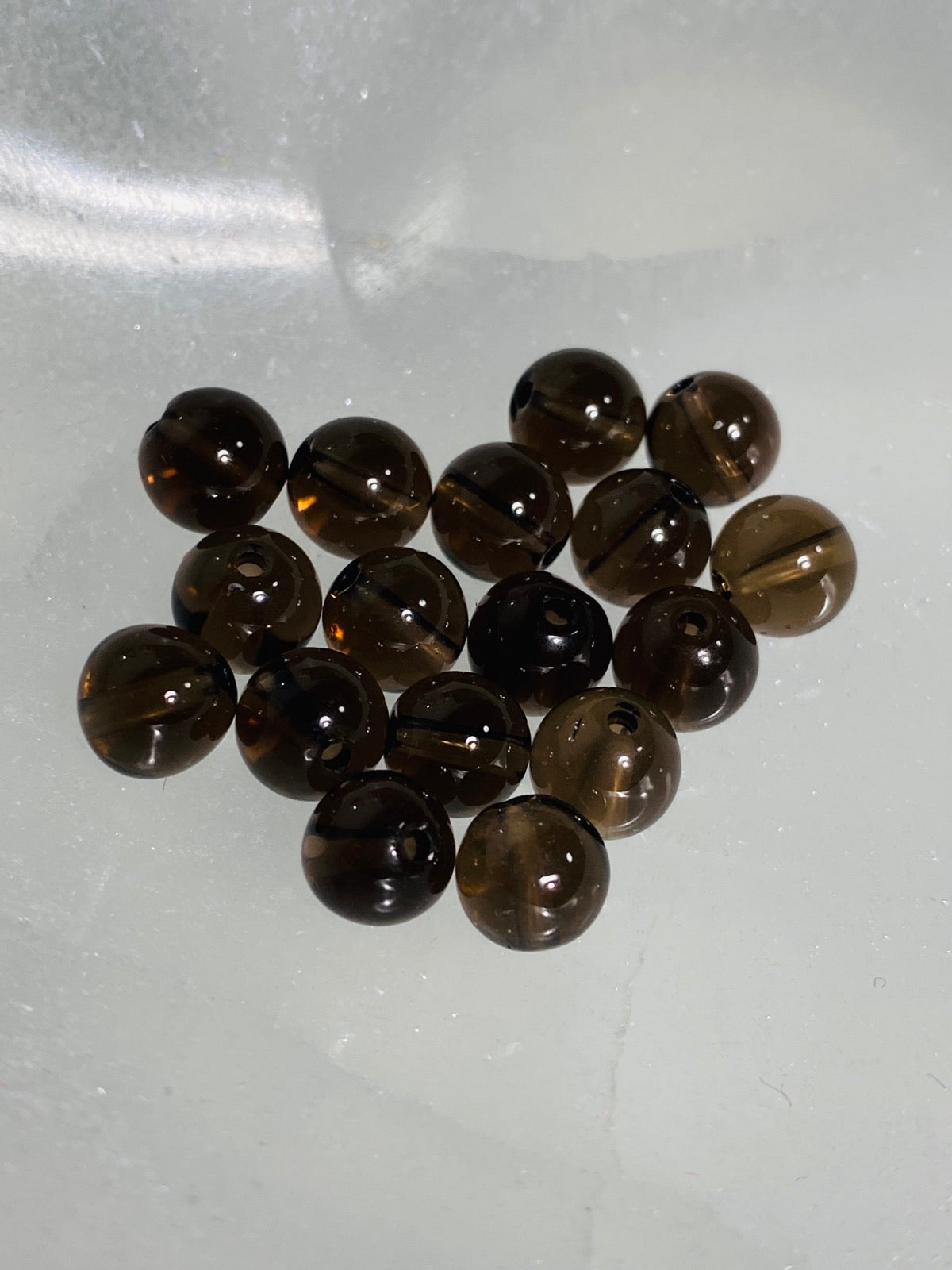 SMOKY QUARTZ beads - 10 pieces