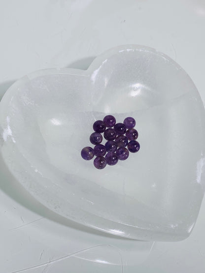 Amethyst beads - 10 pieces