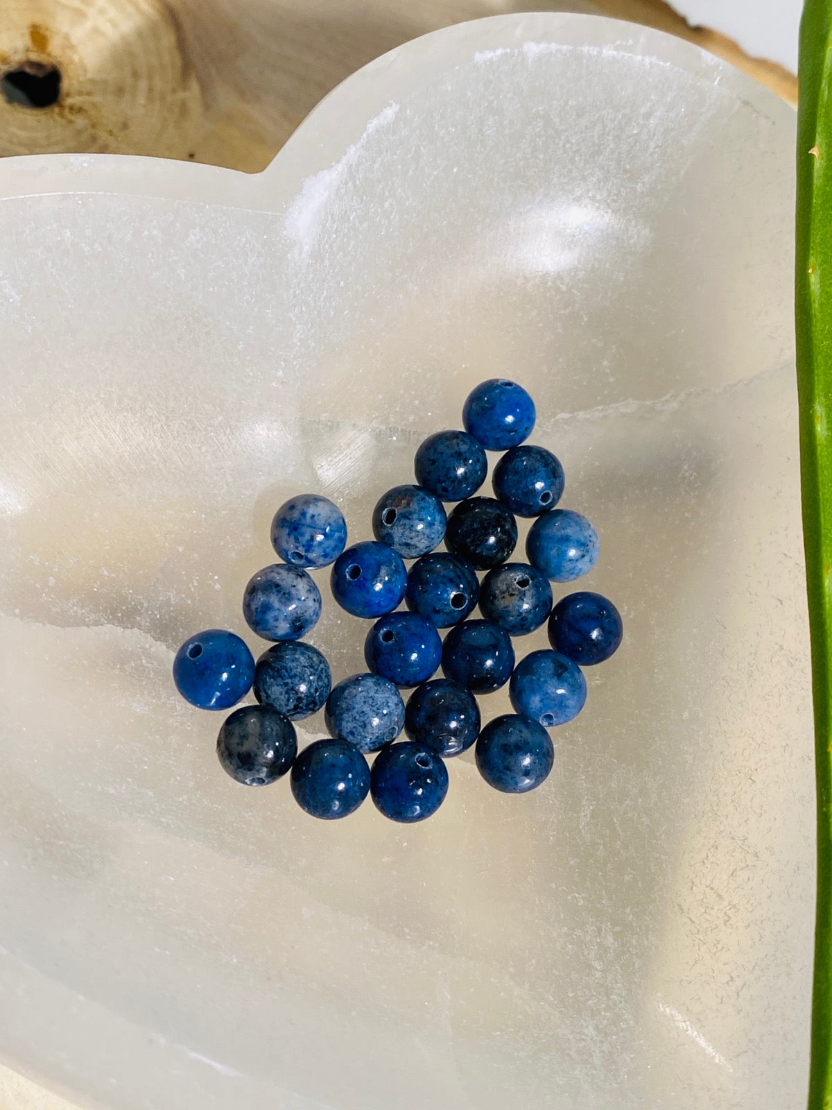 Dumortierite beads - 10 pieces