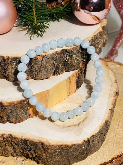 AQUAMARINE bracelet 6 mm