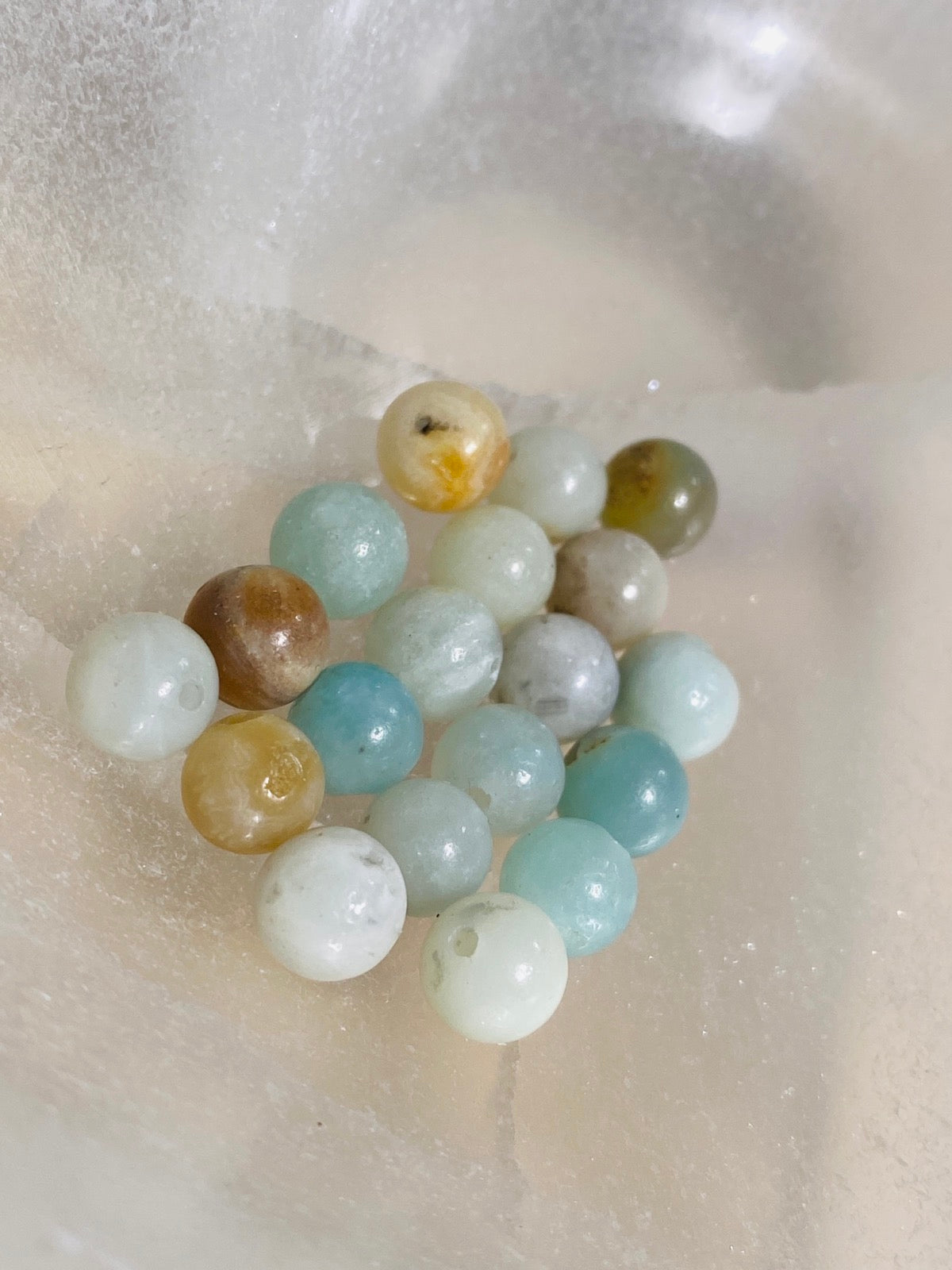 Amazonite beads - 10 pieces