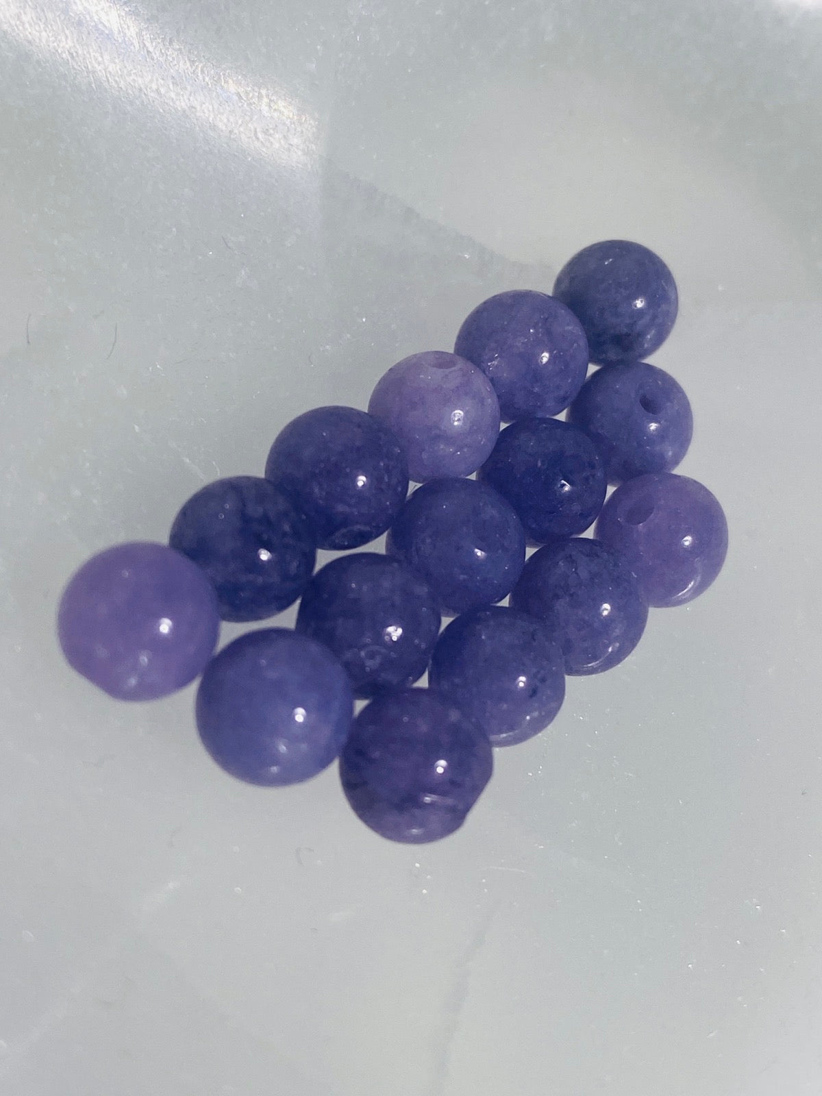 Anhydrite beads - 10 pieces