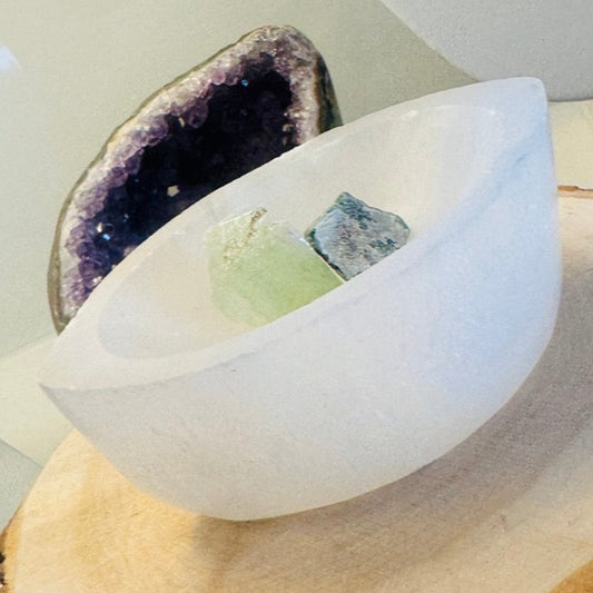 Selenite Bowl Boat