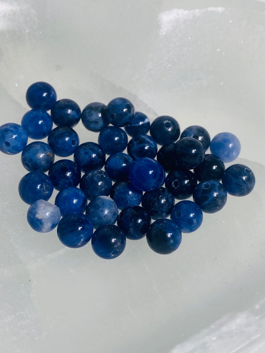 Sodalite beads - 10 pieces