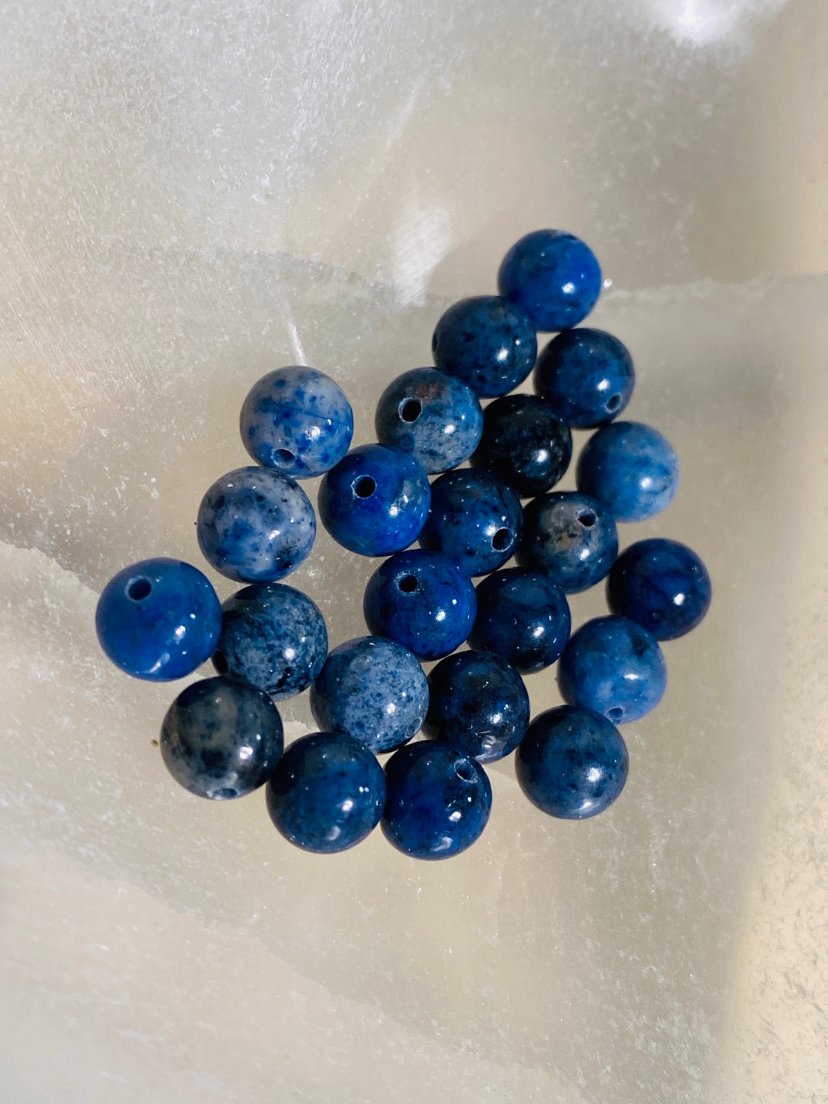 Dumortierite beads - 10 pieces