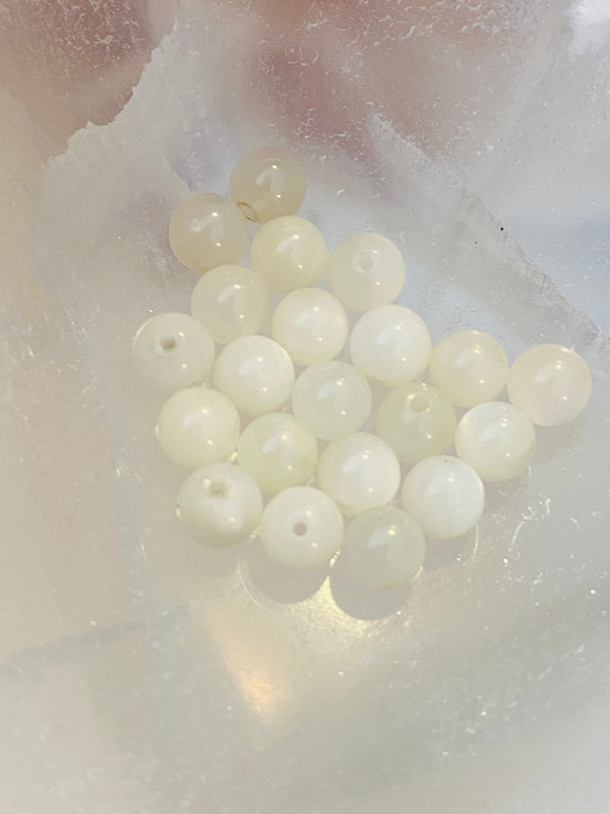 Moonstone beads - 10 pieces