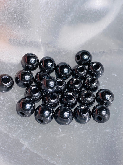 Hematite beads - 10 pieces