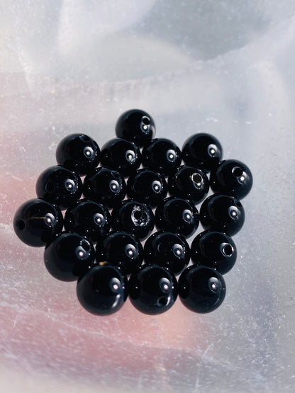 Onyx beads - 10 pieces