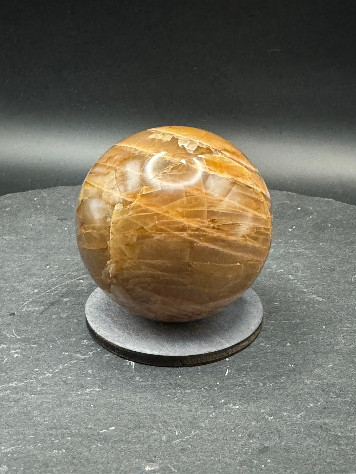 Moonstone ball 6.3 cm (unique)