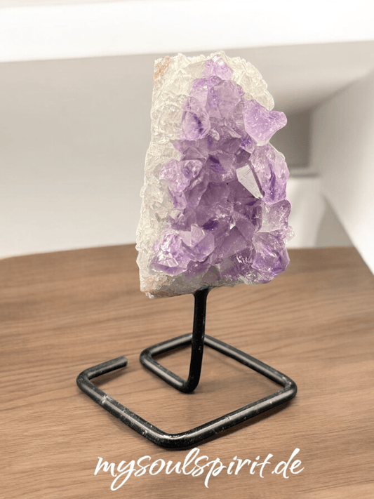 Mini - Amethyst - Stück auf Ständer - Heilstein