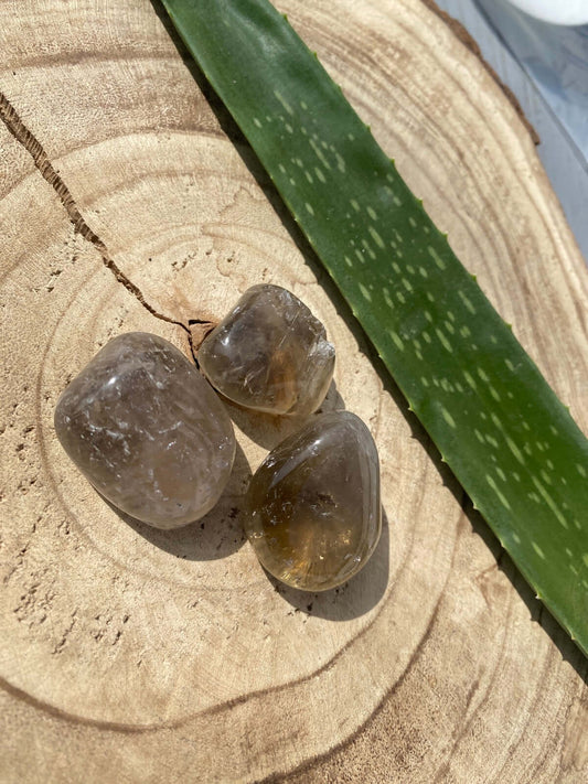 SMOKY QUARTZ tumbled stones