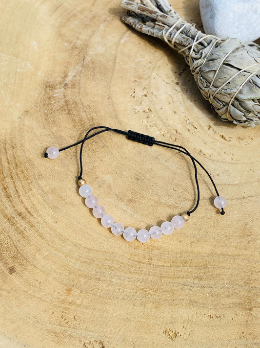 ROSE QUARTZ bracelet adjustable