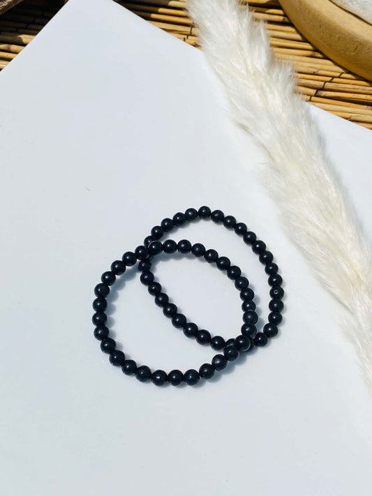 SHUNGITE bracelet 6 mm - beads