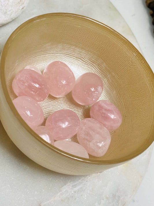 Rose Quartz Tumbled Stones - 50+ grams