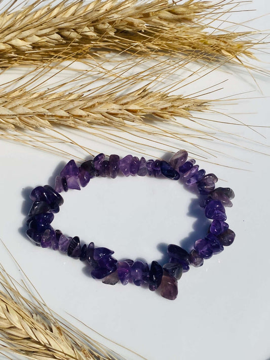 AMETHYST chip bracelet