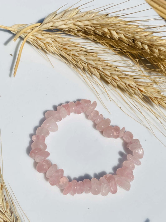 ROSE QUARTZ sliver bracelet