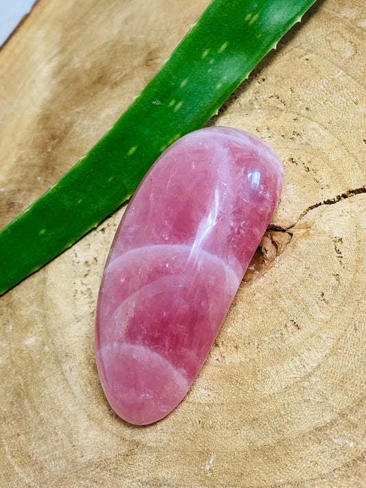 Rose quartz massage stone