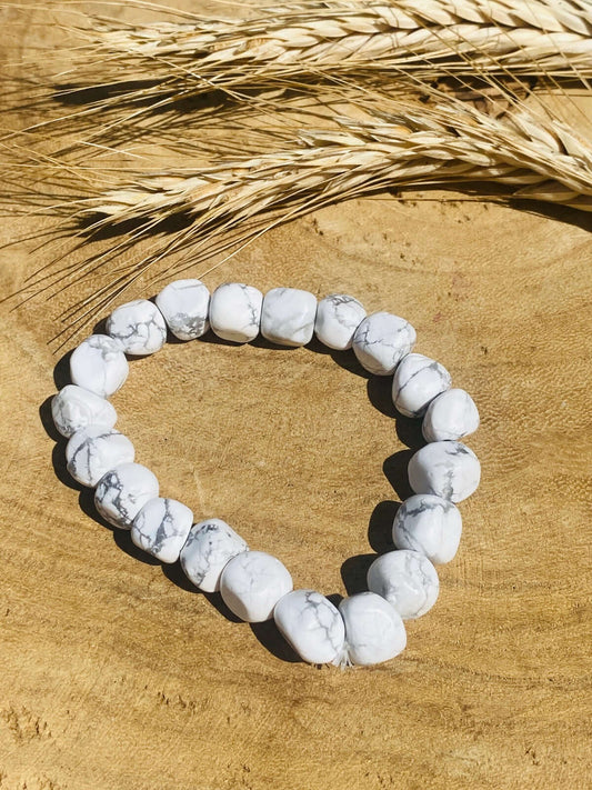 MAGNESITE tumbled stone bracelet