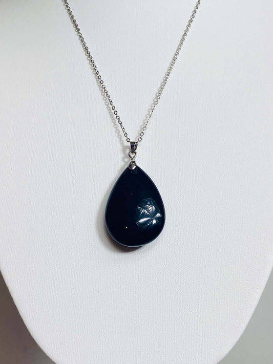 Obsidian "Drop" pendant