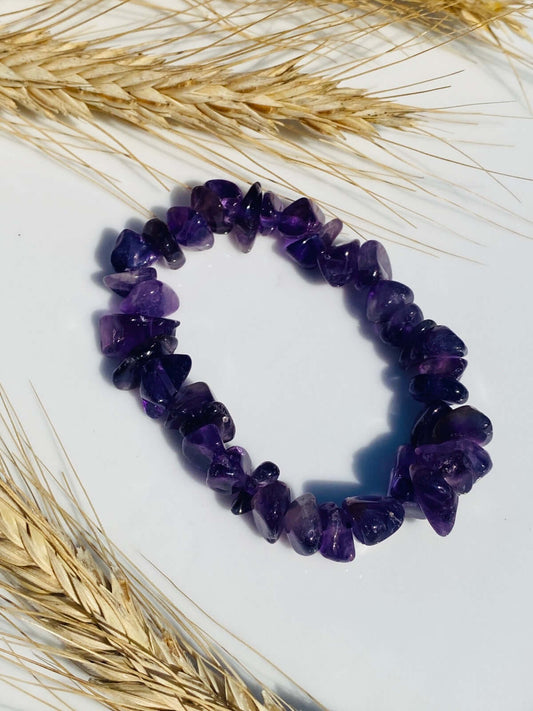 AMETHYST chip bracelet